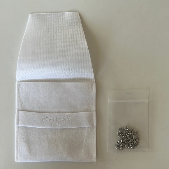 Oliver Cabell 4-MM Cuban Chain Silver Bracelet - Picture 2 of 2